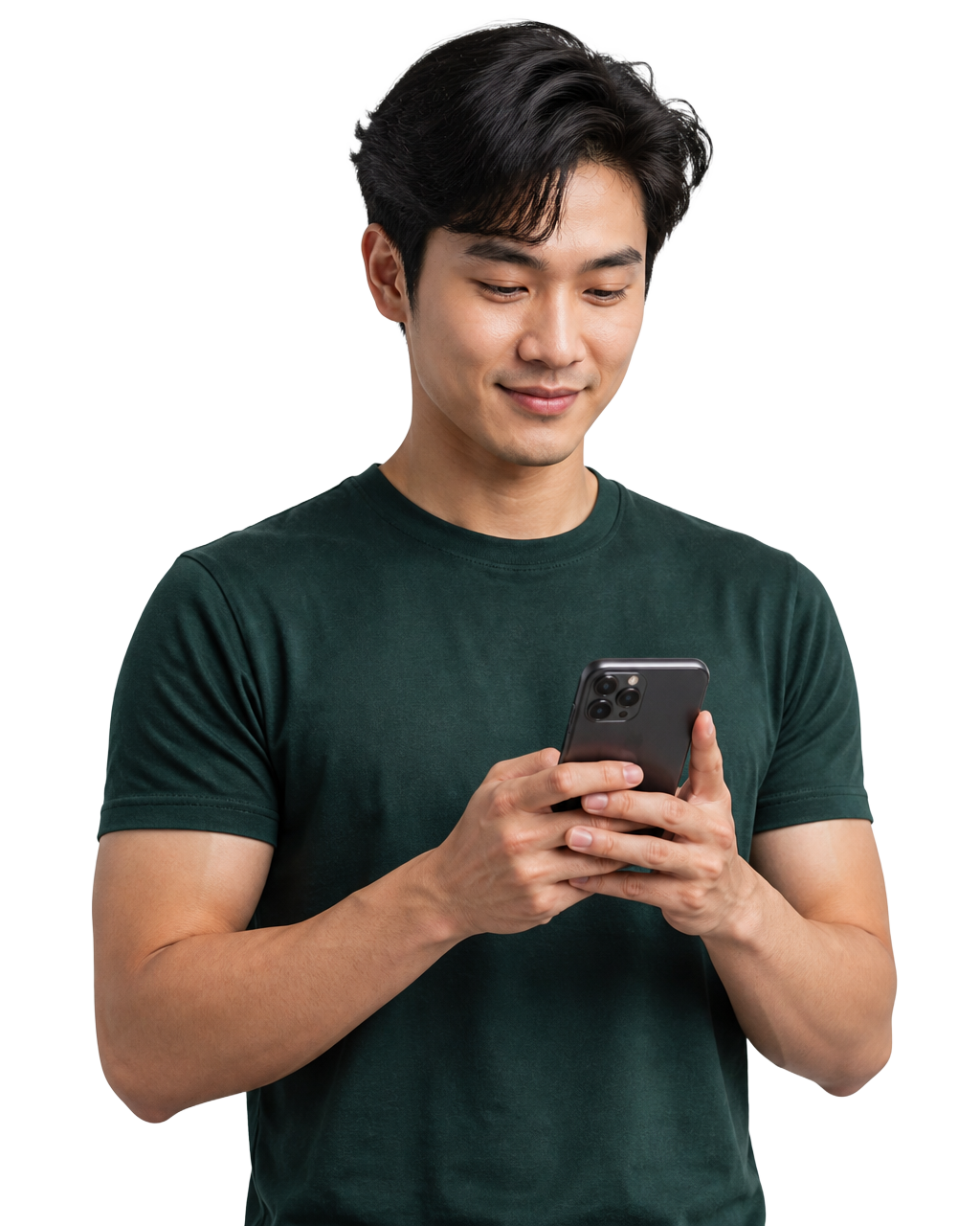Trader using Voltra mobile app